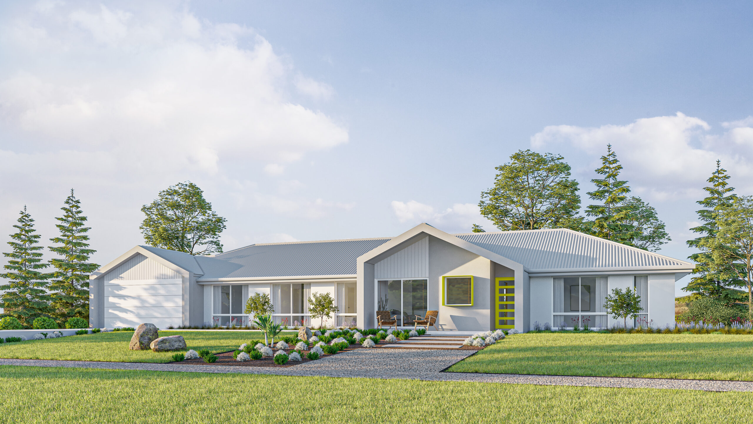 Diamond 4 Bedroom 2 Bathroom Single Storey Design by Plunkett Homes